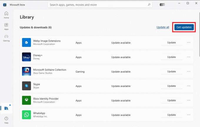 klik på Hent opdateringer for at downloade de tilgængelige opdateringer. Reparer Gears of War 4, der ikke indlæses i Windows 10