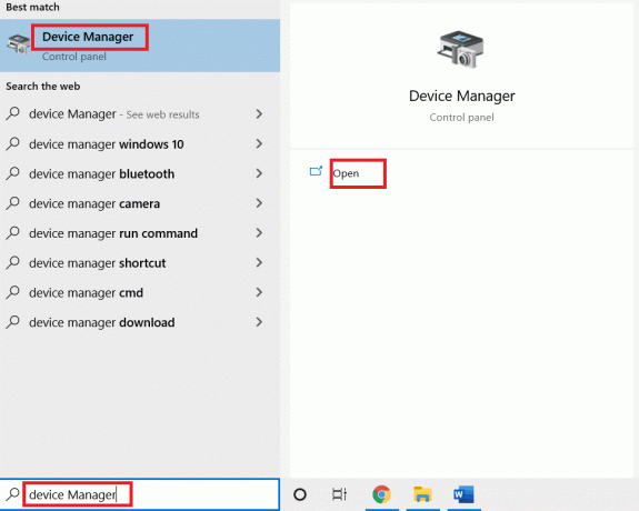 Deschideți managerul de dispozitive. Remediați eroarea de rețea 0x00028001 pe Windows 10