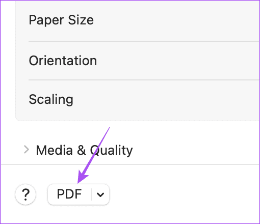 pdf opzioni di stampa mail app mac