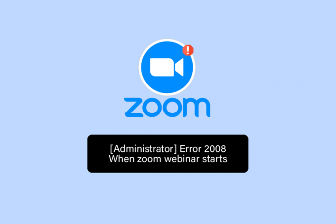 Correction du code d'erreur de zoom 2008 dans Windows 10