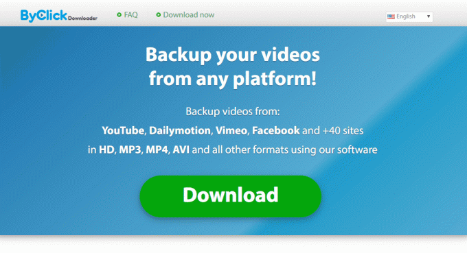 Făcând clic pe Downloader 