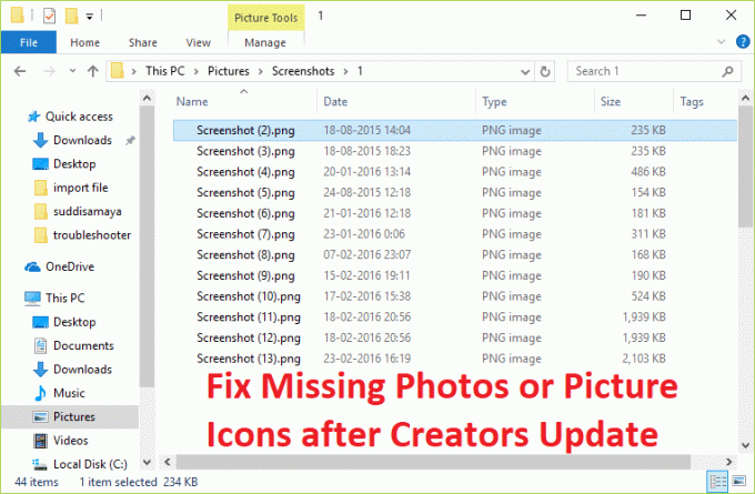 Поправете липсващи снимки или икони на картини след актуализация на създателите