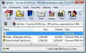 ZipTabs를 사용하여 Chrome에서 여러 웹 페이지를 Zip 파일로 저장하는 방법