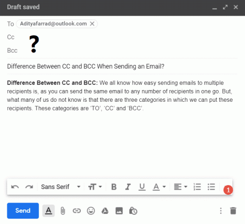 Rozdíl mezi CC a BCC při odesílání e-mailu