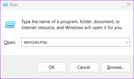 Deschideți Servicii pe Windows 11