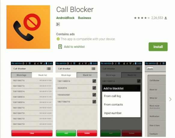 samtalsblockerare | blockera ett telefonnummer på Android