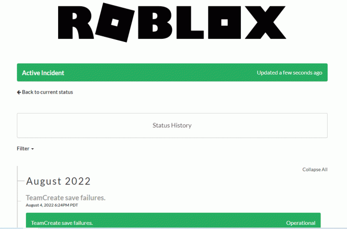 Roblox 서버 상태를 확인하십시오.