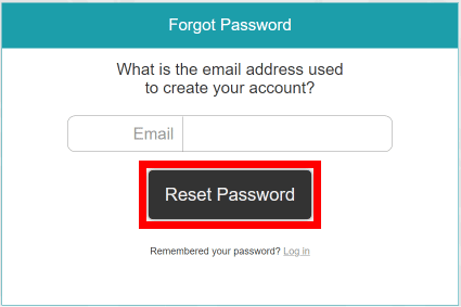 Unesite svoju e-poštu i kliknite na Reset Password