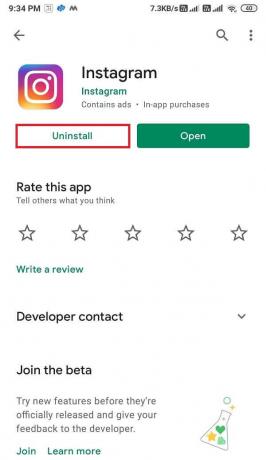 Open de app en tik op Verwijderen