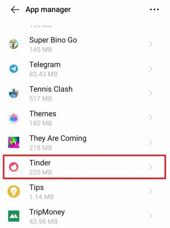 Abre Yesca. Arreglar Tinder atascado en la pantalla de carga