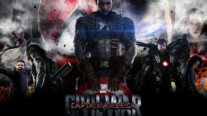 Tým občanské války Captain America1