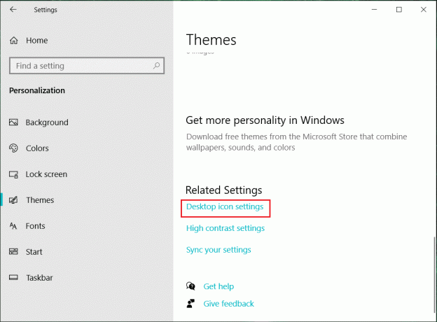 Din colțul din dreapta, faceți clic pe linkul Setări pictogramă Desktop. Cum se creează un desktop minimalist pe Windows 10