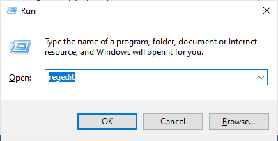 Geben Sie regedit ein und klicken Sie auf OK. Beheben Sie die vordere Audiobuchse, die in Windows 10 nicht funktioniert