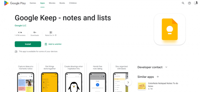 Google Keep | καλύτερη εφαρμογή λήψης σημειώσεων για μαθητές