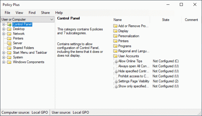 Χρησιμοποιήστε το Policy Plus (εργαλείο τρίτων) | Εγκαταστήστε το πρόγραμμα επεξεργασίας πολιτικής ομάδας (gpedit.msc) στα Windows 10 Home