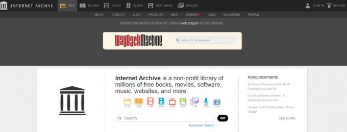 Interneto archyvas