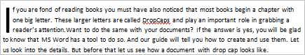 Приклад Dropcap