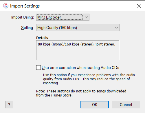 Pilih MP3 sebagai Format Encoding.