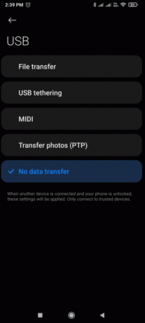 خيارات وضع USB في تكوين USB الافتراضي. كيفية تغيير إعدادات USB على Android