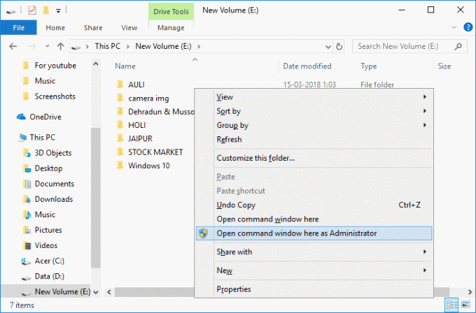 Pievienot Atvērt komandu logu šeit kā administratoru Windows 10 konteksta izvēlnē