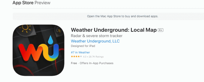 Weather Underground. 22 de cele mai bune aplicații meteo pentru Apple Carplay