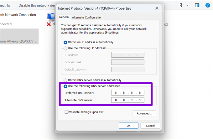 Ändern Sie DNS über die Systemsteuerung unter Windows 11