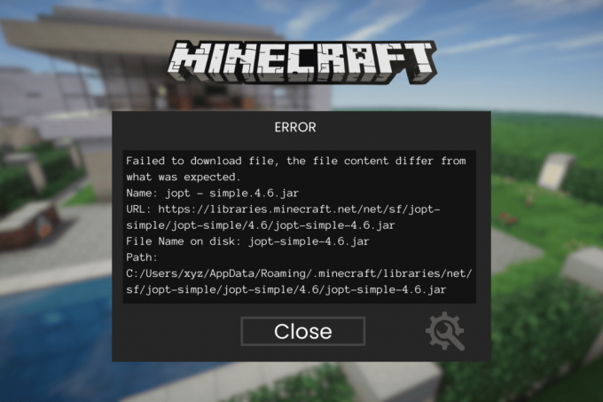 Fix misslyckades med att ladda ner filen filinnehållet skiljer sig fel i Minecraft