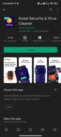 Antivirüs Uygulamasını Yükleyin | Android'de Google Play Hata Kodu 495'i Düzeltin