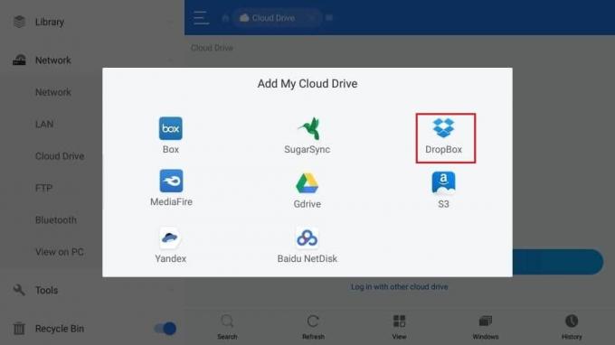 valitse dropbox kohdassa Add my cloud drive. Kuinka kopioida Kodi Firestickistä toiseen