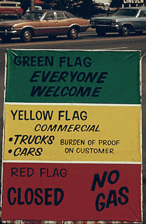 Політика прапорів під час нафтової кризи 1973 року