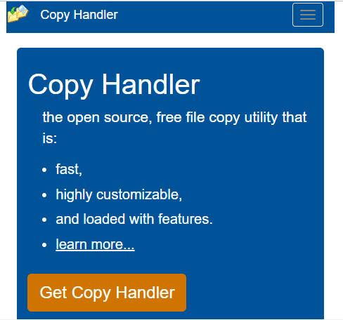 דף הורדה עבור Copy Handler