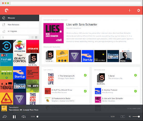 Pocket Casts rezultatas