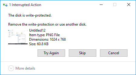 Fix Disken är skrivskyddad fel i Windows 10