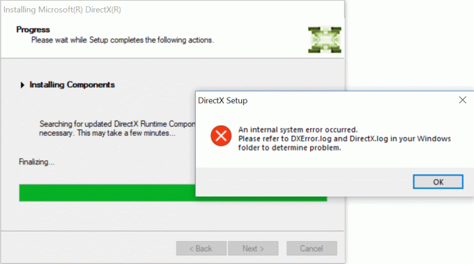 Fix Det går inte att installera DirectX på Windows 10