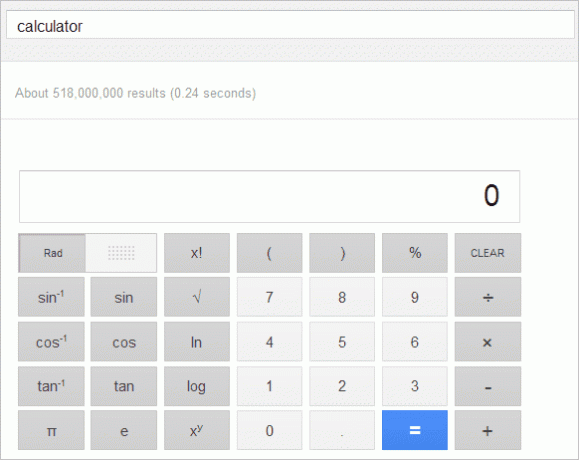 Гугъл калкулатор