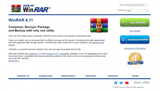 Offizielle WinRAR-Website