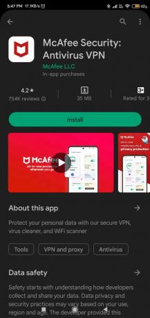 برنامج McAfee Security Antivirus VPN | تشير إلى أن هاتفك قد تم اختراقه
