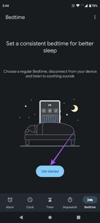Erste Schritte Schlafenszeitmodus Uhr Android