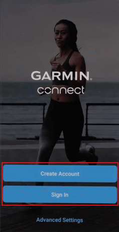 Garmin Connect lietotne — pierakstieties vai izveidojiet kontu