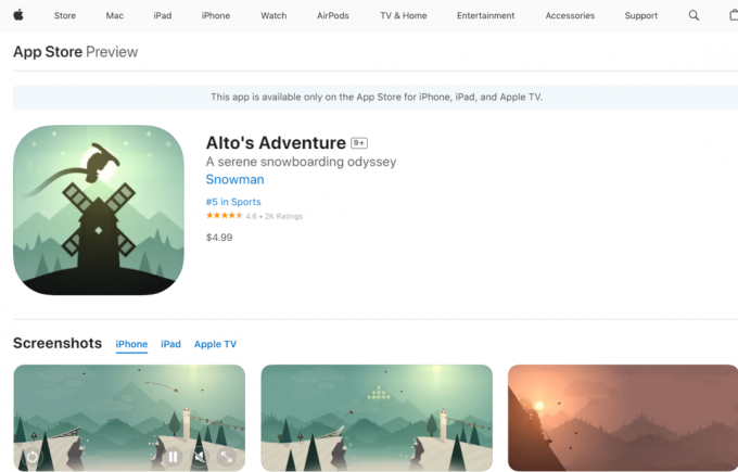Alta Aventura. Los 37 mejores juegos de iPhone sin conexión gratis
