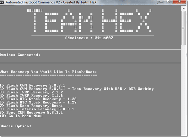 Automatiserade Fastboot-kommandon