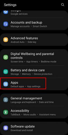Atveriet Mobile Settings un pieskarieties Apps vai Apps Manager. | Kā izslēgt automātisko labošanu operētājsistēmā Android