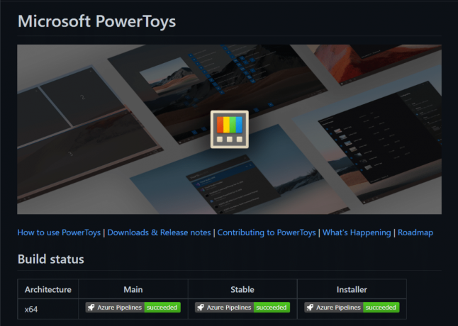 PowerToys용 GitHub 페이지. Windows 11에서 Microsoft PowerToys 앱을 업데이트하는 방법