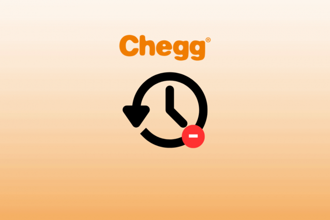 Comment supprimer l'historique Chegg