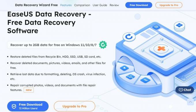 Brezplačna izdaja EaseUS Data Recovery
