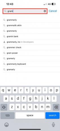 Suche nach Grammarly | Grammatik für iPhone