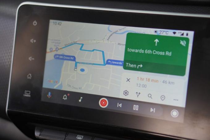 Google Maps บน Android Auto