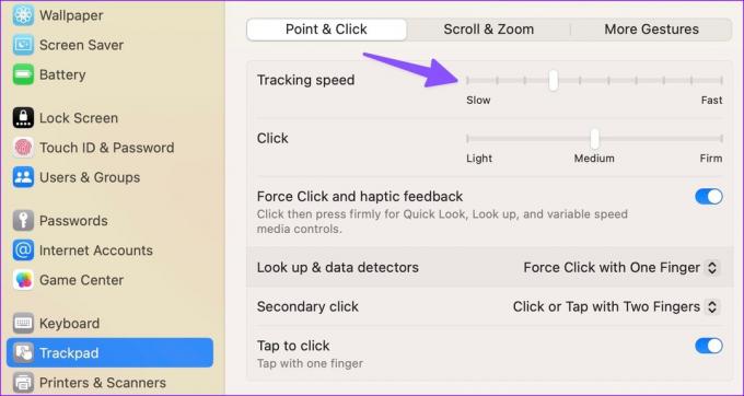 Macでのトラッキング速度を確認する