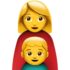 Apple Emoji yksinhuoltajaäiti