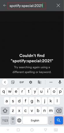 keresse meg a spotify special 2021-et a Spotify Android alkalmazásban